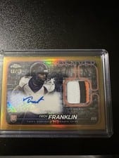 2024 Topps Chrome Rookie Patch Autographs Troy Franklin #CPA-TF card