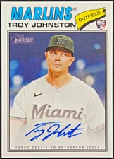 2026 Topps Heritage Real One Autographs Troy Johnston #ROA-TJ card