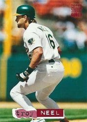 1994 Stadium Club Base Set Troy Neel #40 card