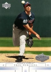 2002 Upper Deck Base Set Troy Percival #56 card