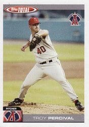 2004 Topps Total Base Set Troy Percival #443 card