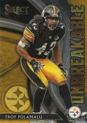 2020 Panini Select Unbreakable Troy Polamalu #U21 card