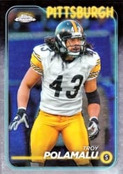 2024 Topps Chrome Base Set Troy Polamalu #162 card