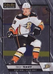 2023-24 O-Pee-Chee Platinum Base Set Troy Terry #95 card