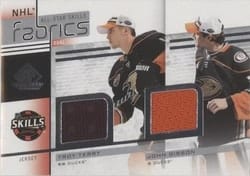 2022-23 SP Game Used 2022 NHL All-Star Game Jersey Duals Troy Terry/John Gibson #AS2-1 card