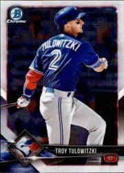 2018 Bowman Chrome Base Set Troy Tulowitzki #91 card