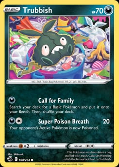 Fusion Strike Trubbish #168 card