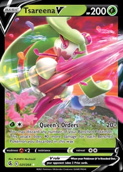 Fusion Strike Tsareena V #21 card