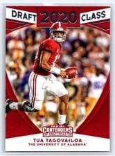 2020 Panini Contenders Draft Picks Draft Class Tua Tagovailoa #9 card