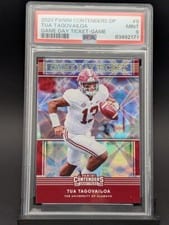 2020 Panini Contenders Draft Picks Game Day Ticket Tua Tagovailoa Galactic #9 card