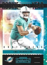 2020 Panini Contenders Rookie of the Year Contenders Tua Tagovailoa #RY-TTA card