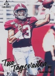 2020 Panini Luminance Base Set Tua Tagovailoa #102 card