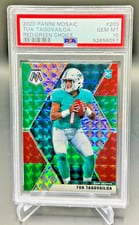 2020 Panini Mosaic Tua Tagovailoa Red, Green Choice #203 card