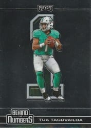 2020 Panini Playoff Behind the Numbers Tua Tagovailoa #BTN-25 card