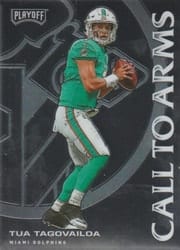 2020 Panini Playoff Call to Arms Tua Tagovailoa #CA-18 card