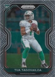 2020 Panini Prizm Base Set Tua Tagovailoa #339 card