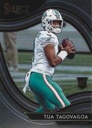 2020 Panini Select Base Set Tua Tagovailoa #345 card