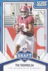 2020 Score NFL Draft Tua Tagovailoa #NFL-2 card