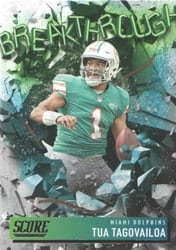2021 Score Breakthrough Tua Tagovailoa #B11 card