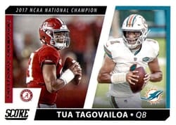 2021 Score Collegiate Champions Tua Tagovailoa #CC2 card