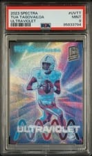 2023 Panini Spectra Ultraviolet Tua Tagovailoa #3 card