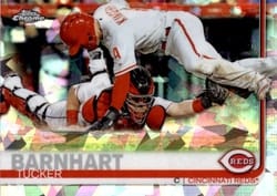 2019 Topps Chrome Sapphire Edition Base Set Tucker Barnhart #573 card