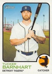 2022 Topps Heritage Base Set Tucker Barnhart #111 card