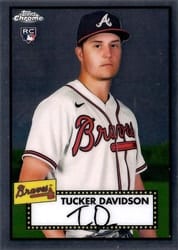 2021 Topps Chrome Platinum Anniversary Base Set Tucker Davidson #25 card