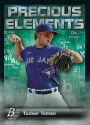2023 Bowman Platinum Precious Elements Tucker Toman #PE-29 card