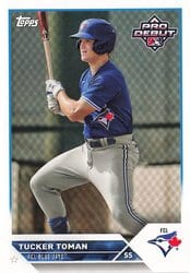 2023 Topps Pro Debut Base Set Tucker Toman #PD-8 card