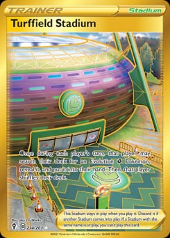 Evolving Skies Turffield Stadium #234 card