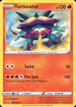 Sword & Shield Turtonator #29 card