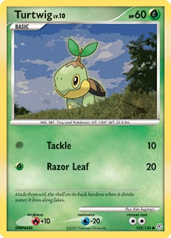 Diamond & Pearl Turtwig #103 card
