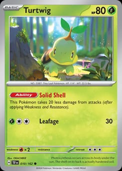 Temporal Forces Turtwig #10 card
