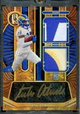 2021 Panini Gold Standard Rookie Jersey Autographs Double Tutu Atwell #264 card