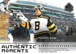 2019-20 SP Authentic Base Set Tuukka Rask #101 card