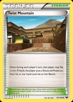 Dark Explorers Twist Mountain #101 card