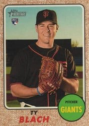 2017 Topps Heritage Base Set Ty Blach #659 card