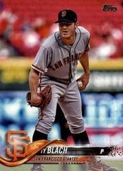 2018 Topps Base Set Ty Blach #165 card