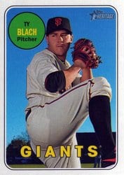 2018 Topps Heritage Base Set Ty Blach #39 card