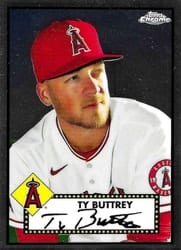 2021 Topps Chrome Platinum Anniversary Base Set Ty Buttrey #369 card