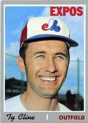 1970 Topps Base Set Ty Cline #164 card