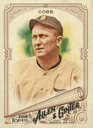 2018 Topps Allen & Ginter Base Set Ty Cobb #290 card