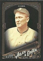 2018 Topps Allen & Ginter X Base Set Ty Cobb #290 card