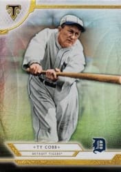2018 Topps Triple Threads Base Set Ty Cobb #75 card