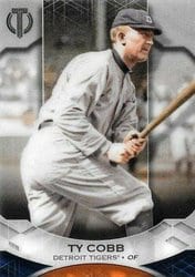 2019 Topps Tribute Base Set Ty Cobb #49 card