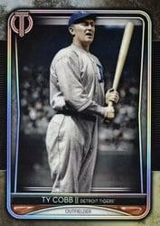 2020 Topps Tribute Base Set Ty Cobb #22 card