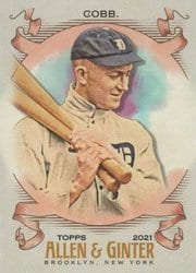 2021 Topps Allen & Ginter Base Set Ty Cobb #160 card