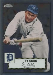 2021 Topps Chrome Platinum Anniversary Base Set Ty Cobb #611 card