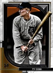 2021 Topps Museum Collection Base Set Ty Cobb #80 card